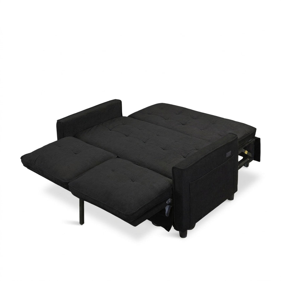 Kauri Boucle 2 Seater Sofa Bed - Black