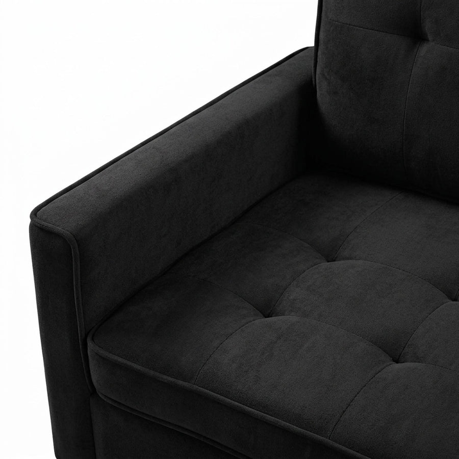 Kauri Boucle 2 Seater Sofa Bed - Black
