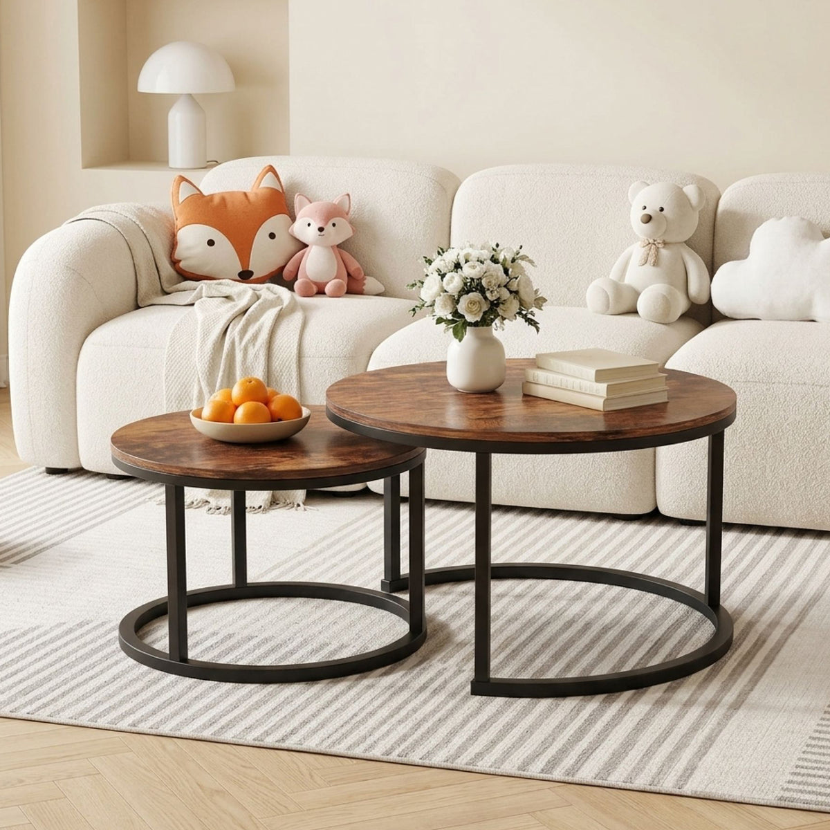 Buir Nesting Coffee Table - Set of 2 - Light Cherry