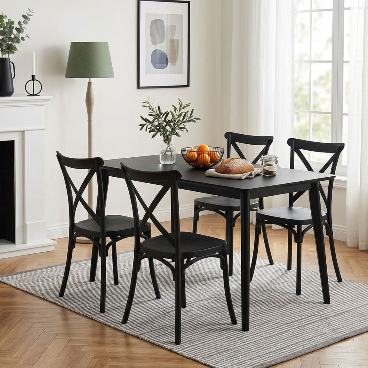 Isaac Dining Chair - Set of 4 - Black