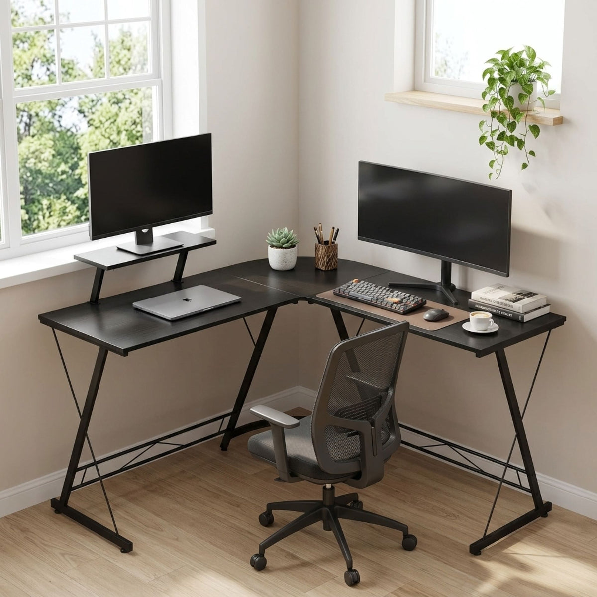 Greyson Computer Corner Desk - Black