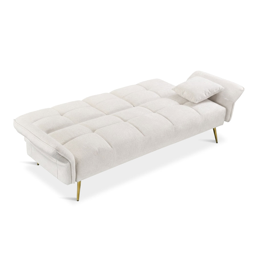 Forest 3 Seater Sofa Bed with Cup Holder - Beige