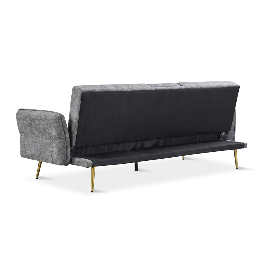 Forest 3 Seater Sofa Bed with Cup Holder - Dark Grey