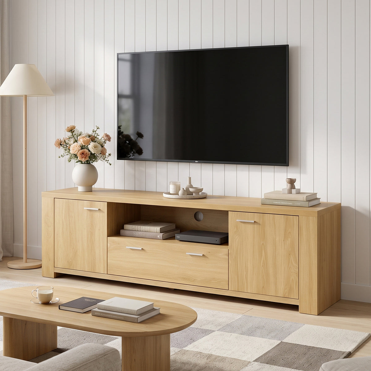 Vista 1.8m Entertainment Unit - Natural