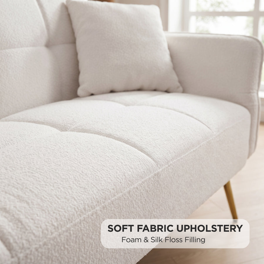 Forest 3 Seater Sofa Bed with Cup Holder - Beige