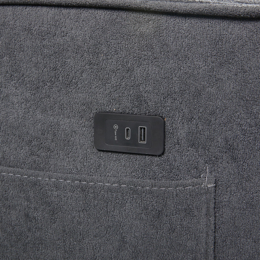 Kauri Boucle 2 Seater Sofa Bed - Dark Grey