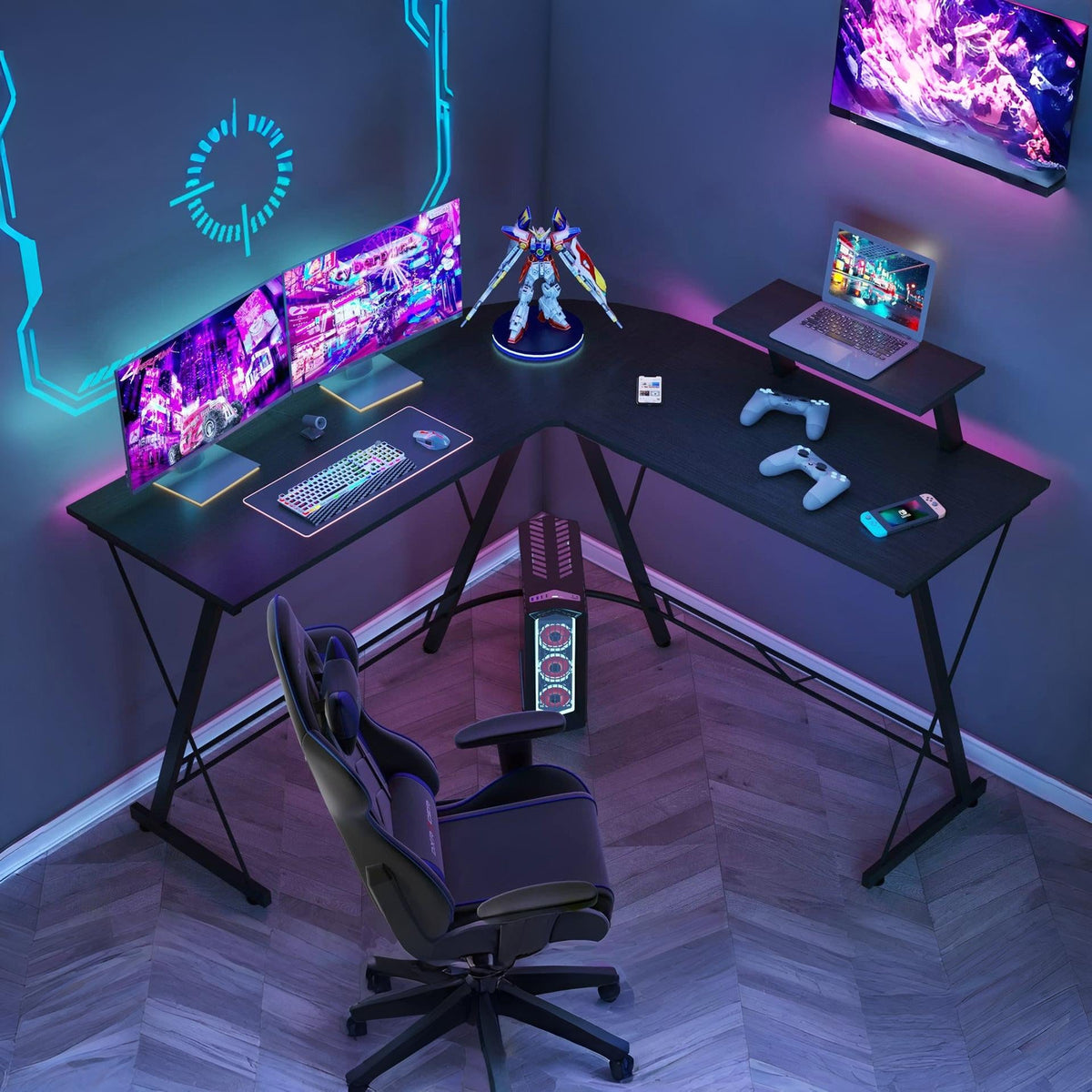 Jeremy Computer Corner Desk - Black