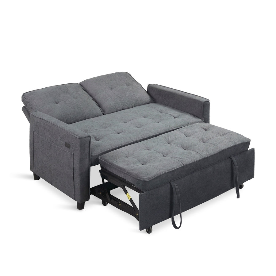 Kauri Boucle  2 Seater Sofa Bed - Dark Grey
