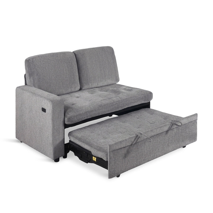Haven L-Shaped Sofa Bed with Storage - Dark Grey