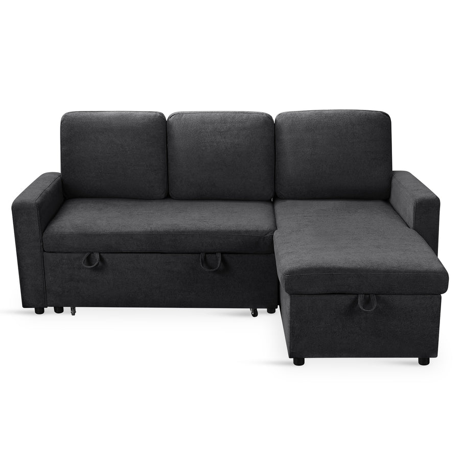 Amy 3 Seater Sofa Bed with Storage - Dark Grey