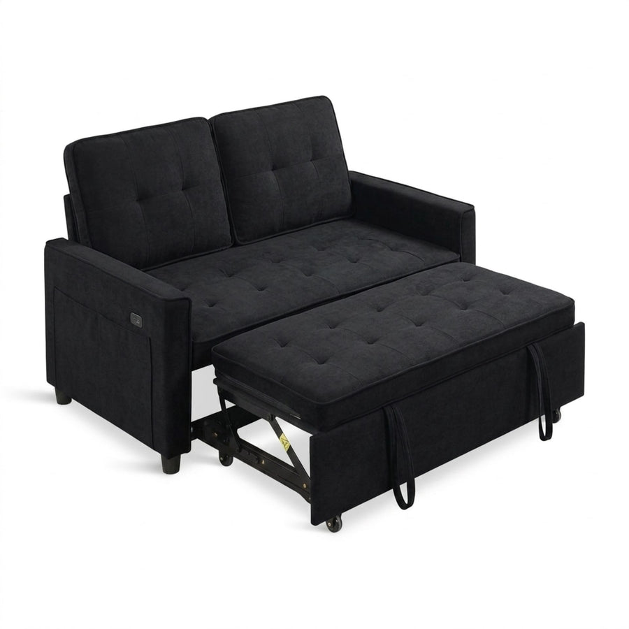 Kauri Boucle  2 Seater Sofa Bed - Black