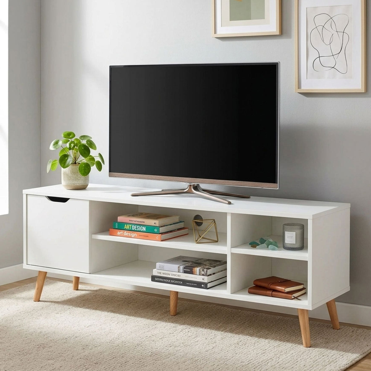 COMO 1.2M Entertainment Unit - White