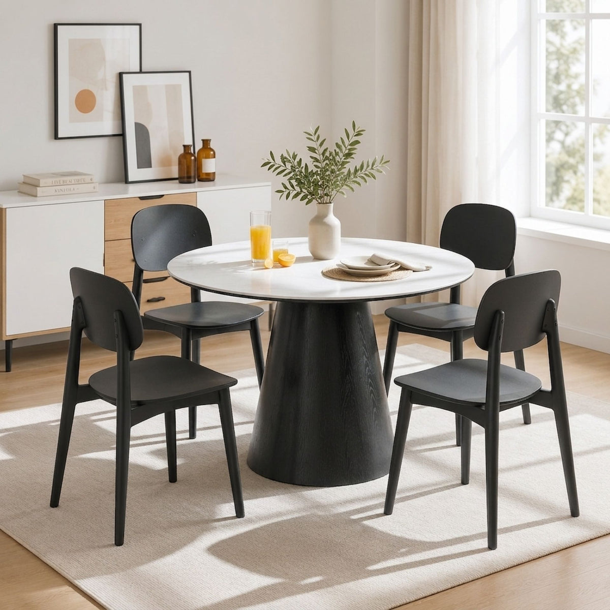 Anthony Dining Chair - Set of 4 - Black