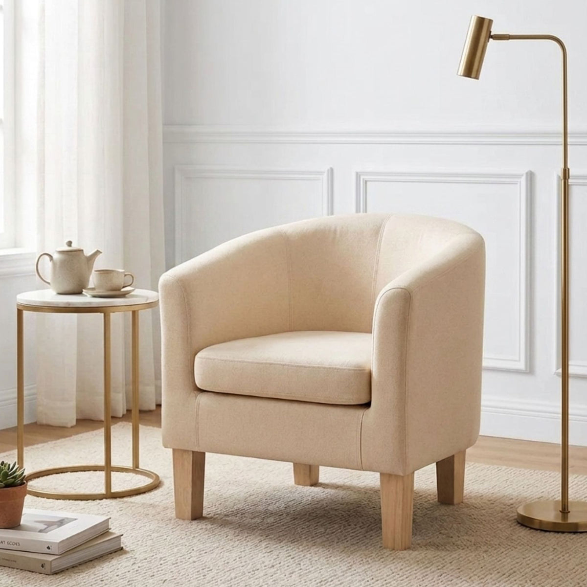 Ryan Tub Armchair - Beige