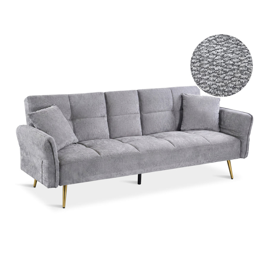Forest 3 Seater Sofa Bed with Cup Holder - Dark Grey