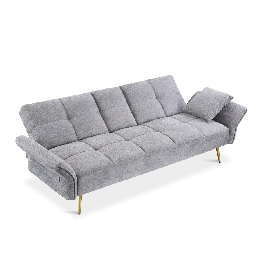 Forest 3 Seater Sofa Bed with Cup Holder - Dark Grey