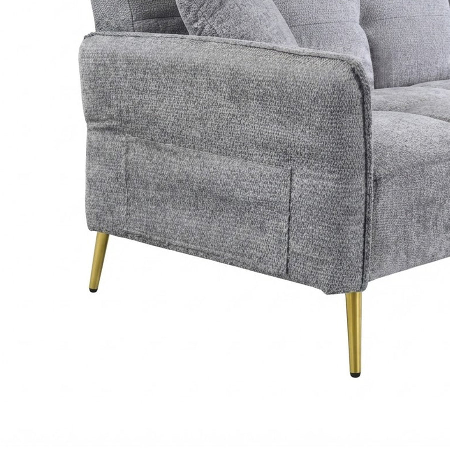 Forest 3 Seater Sofa Bed with Cup Holder - Dark Grey