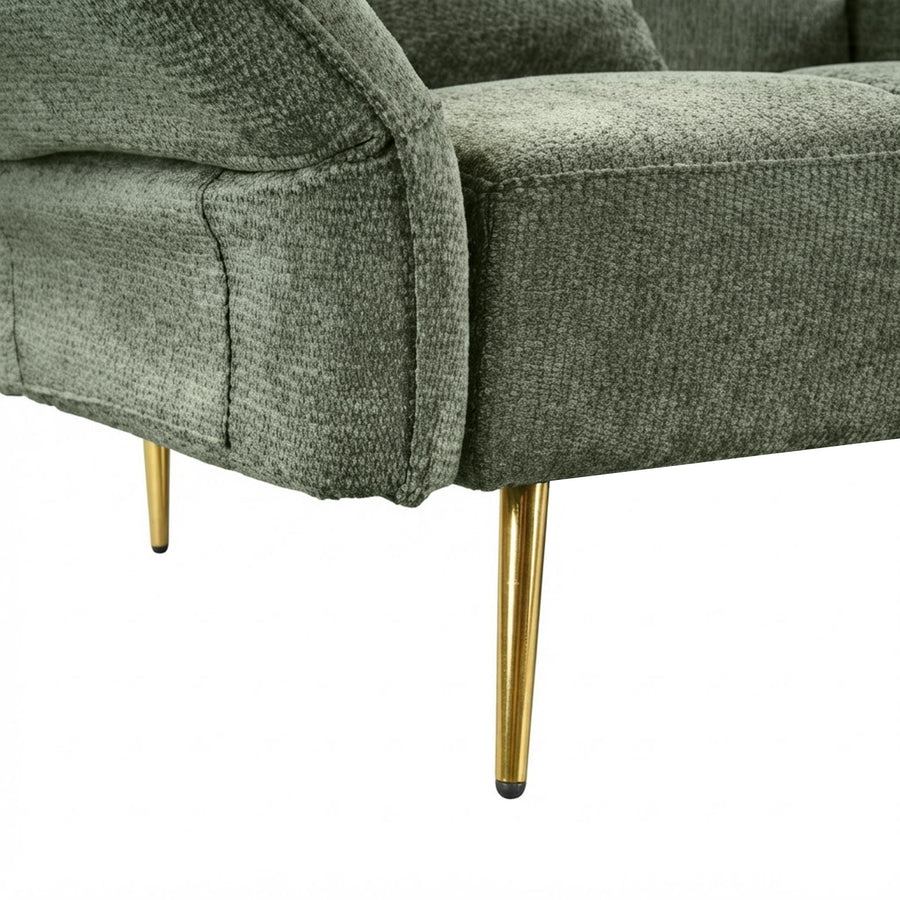 Forest 3 Seater Sofa Bed with Cup Holder - Green
