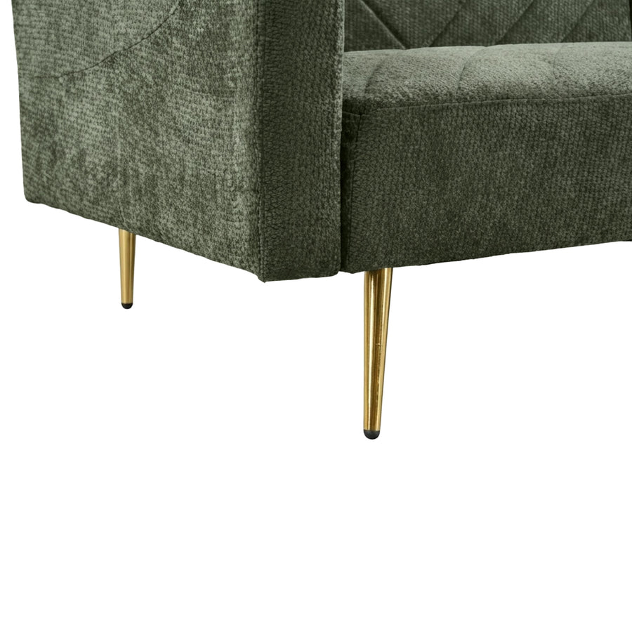 Kiwi Chenille 3 Seater Sofa Bed - Green