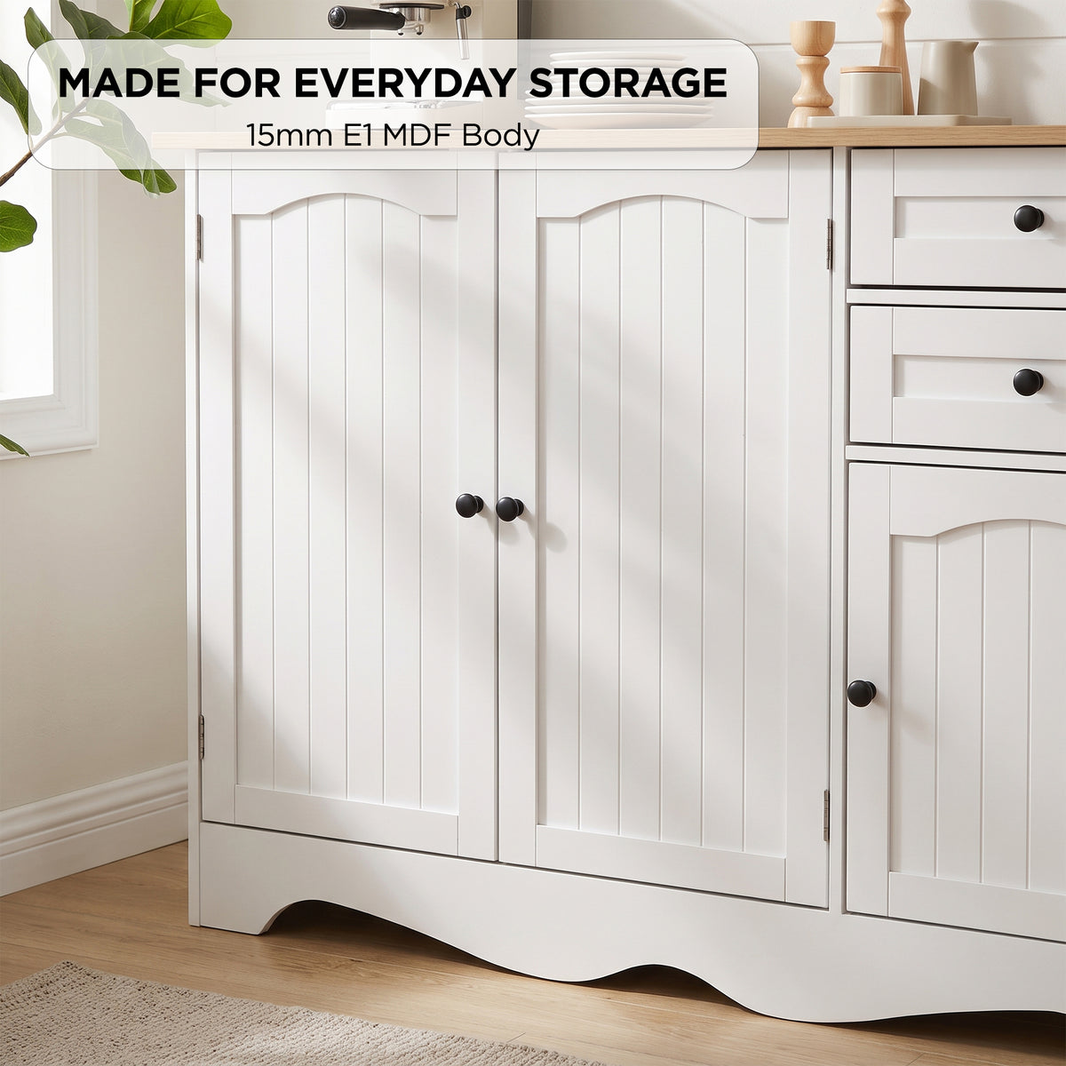 Glen Sideboard Buffet Table - White