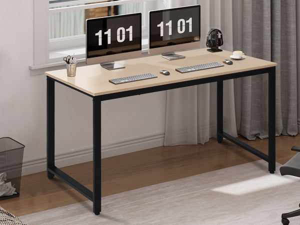 Easton 120cm Computer Desk - Natural + Black