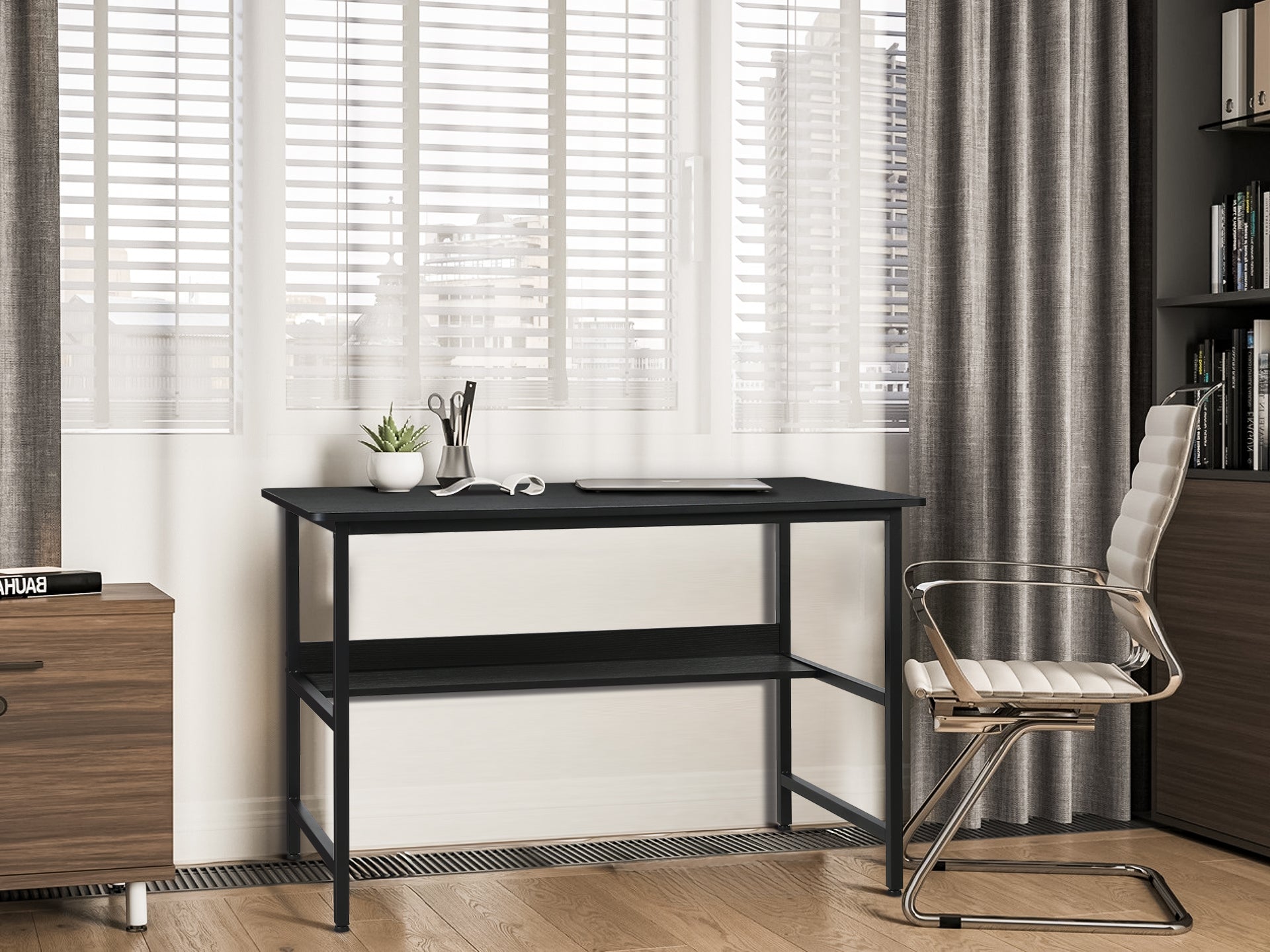 Carter 120cm Computer Desk - Black – LivingTopia